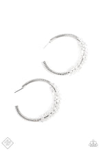 Load image into Gallery viewer, Paparazzi Earring - Bubble-Bursting Bling - White
