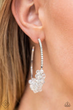 Load image into Gallery viewer, Paparazzi Earring - Bubble-Bursting Bling - White
