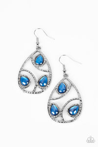 Paparazzi Earring - Send the BRIGHT Message - Blue