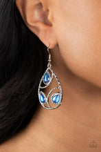 Load image into Gallery viewer, Paparazzi Earring - Send the BRIGHT Message - Blue
