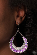 Load image into Gallery viewer, Paparazzi Earring - Bubbly Bling - Purple
