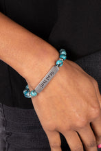 Load image into Gallery viewer, Paparazzi Bracelet - Just Pray - Blue
