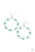 Load image into Gallery viewer, Paparazzi Earring - Dainty Daisies - Blue
