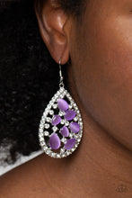 Load image into Gallery viewer, Paparazzi Earring - Cats Eye Class - Purple
