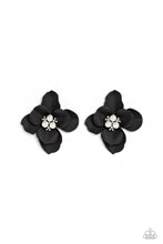 Load image into Gallery viewer, Paparazzi Earring - Jovial Jasmine - Black

