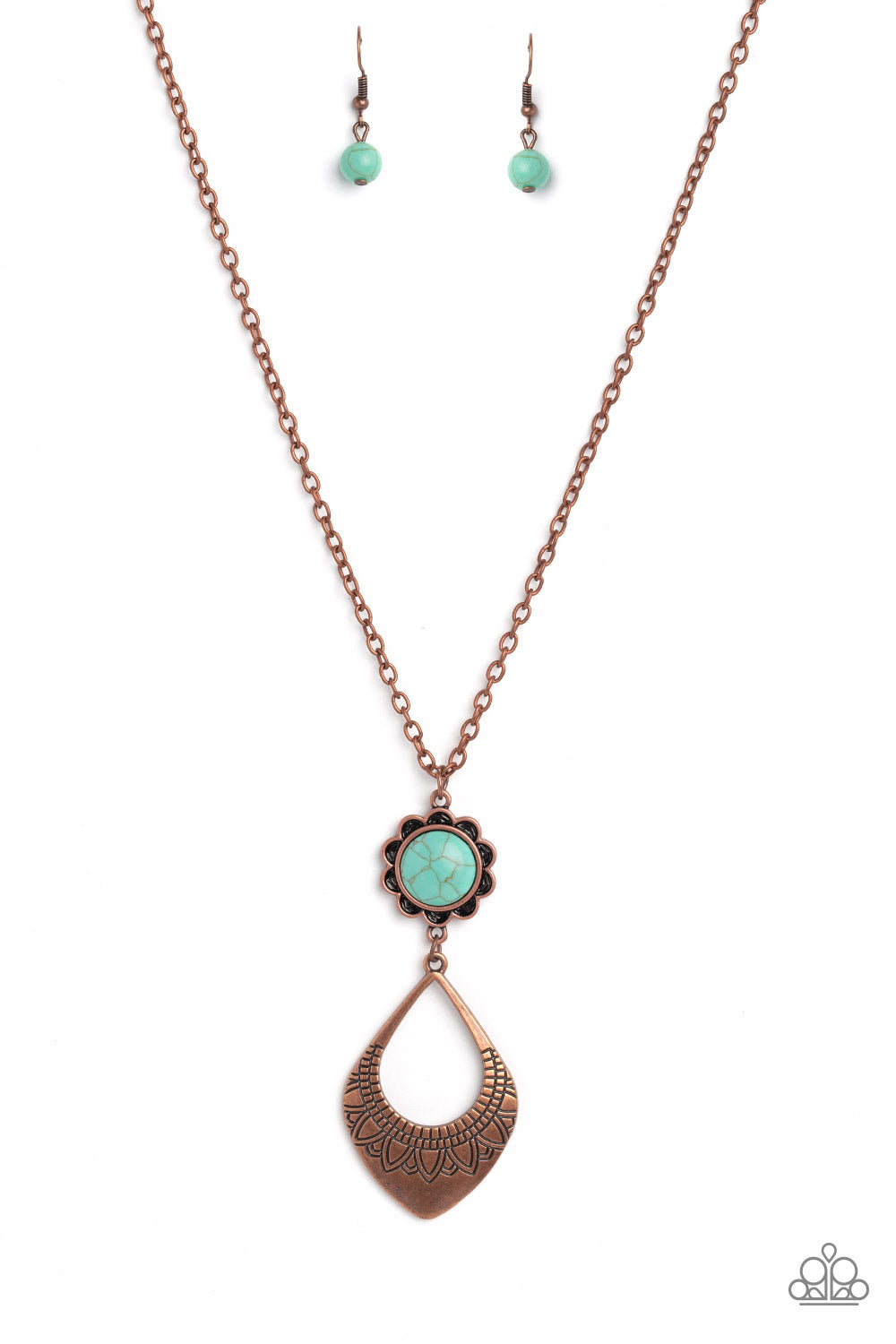 Paparazzi Necklace - Stone TOLL - Copper