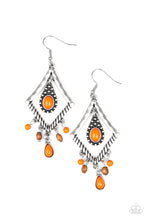 Load image into Gallery viewer, Paparazzi Earring - Southern Sunsets - Orange
