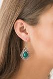 Paparazzi Earring -Flirty Finesse - Green