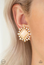 Load image into Gallery viewer, Paparazzi Earring - Get Rich Quick Gold Clip-On Earrings
