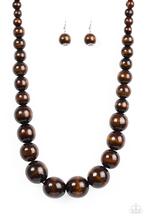 Paparazzi Necklace - Effortlessly Everglades - Brown