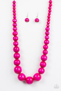 Paparazzi Necklace - Effortlessly Everglades - Pink