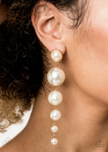 Load image into Gallery viewer, Paparazzi Earring - Living a WEALTHY Lifestyle Gold
