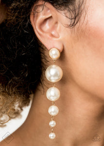 Paparazzi Earring - Living a WEALTHY Lifestyle Gold