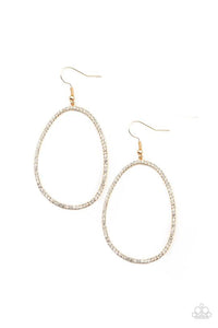Paparazzi Earring - OVAL-ruled! - Gold