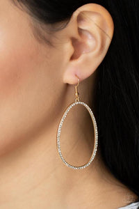 Paparazzi Earring - OVAL-ruled! - Gold