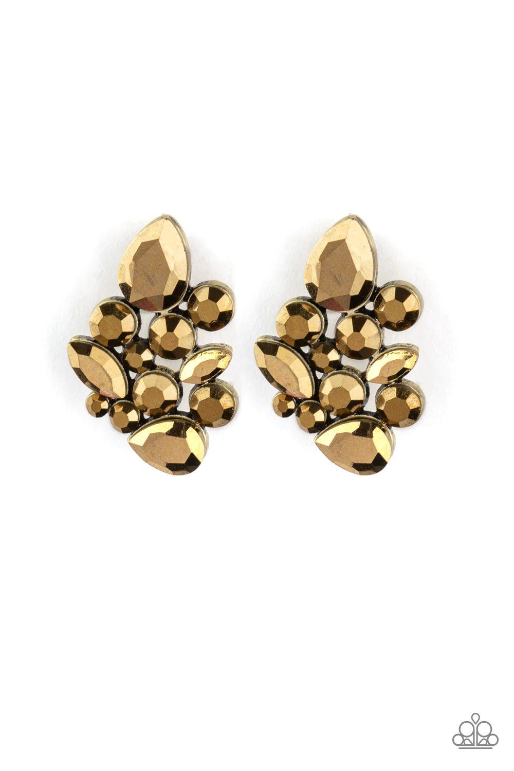 Paparazzi Earring - Galaxy Glimmer -Brass