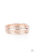 Load image into Gallery viewer, Paparazzi Bracelet - Trophy Texture - Rose Gold
