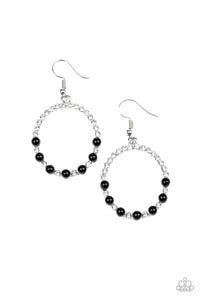 Paparazzi Earring - Glowing Grandeur - Black