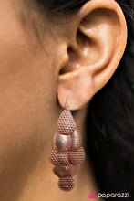 Load image into Gallery viewer, Paparazzi Earring - Chime Time - Copper
