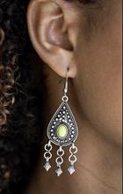 Load image into Gallery viewer, Paparazzi Earring - Sahara Song - Green

